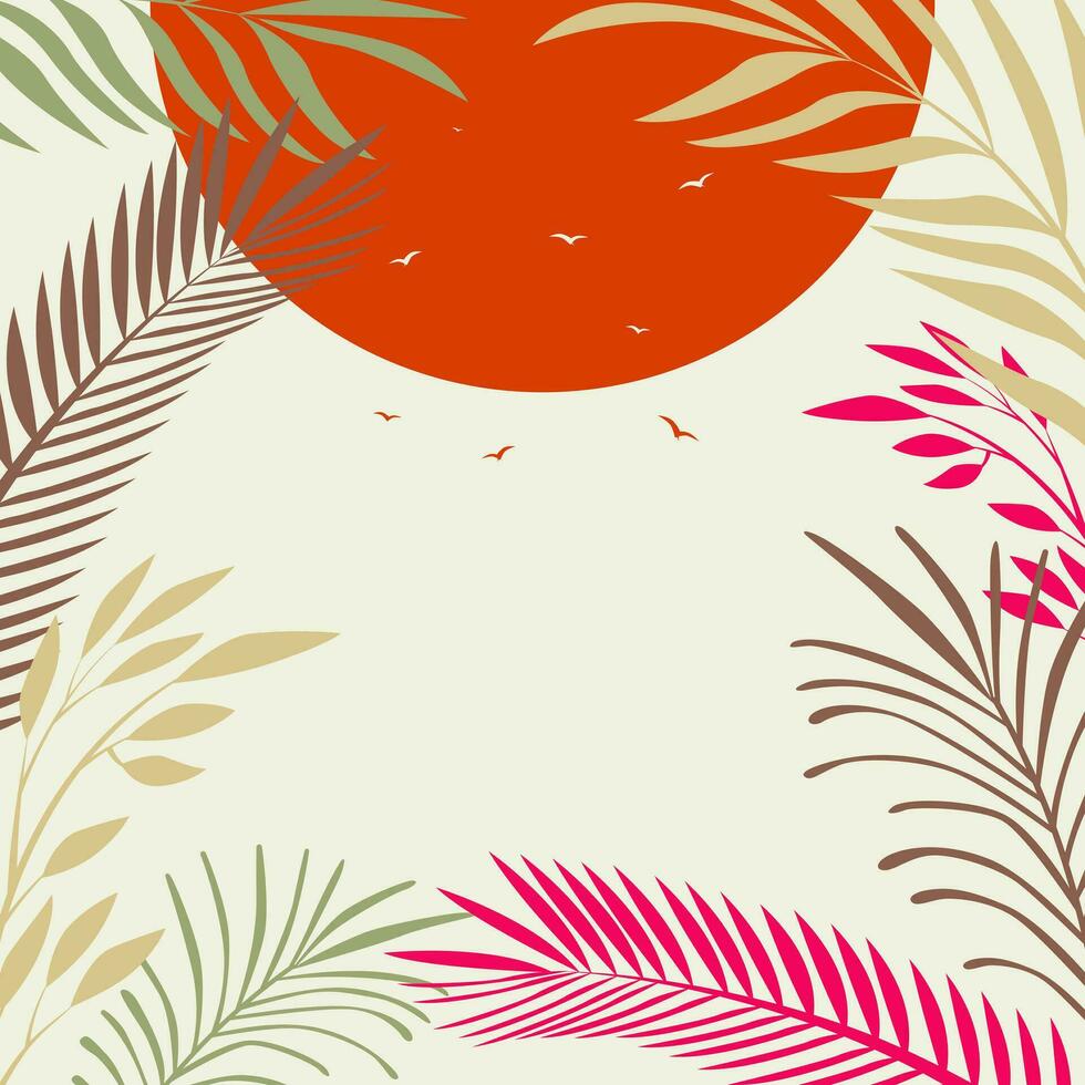 artistic foliage background abstract design suitable for room decoration vector