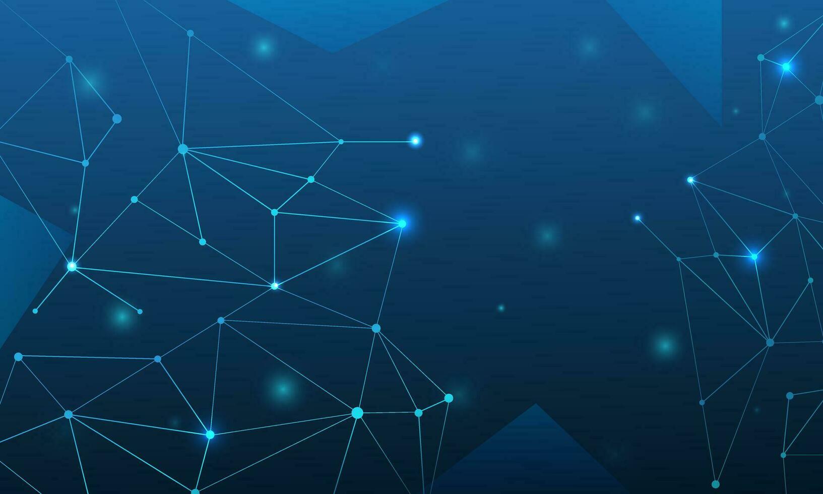 technology particle blank blue gradient background vector