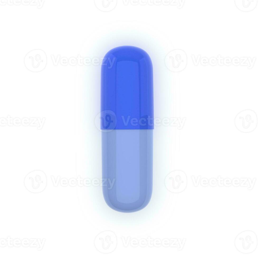 Top view. Medicine capsules on the white background photo