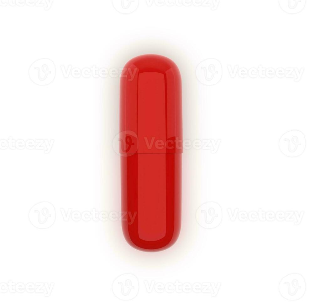 Top view. Medicine capsules on the white background photo