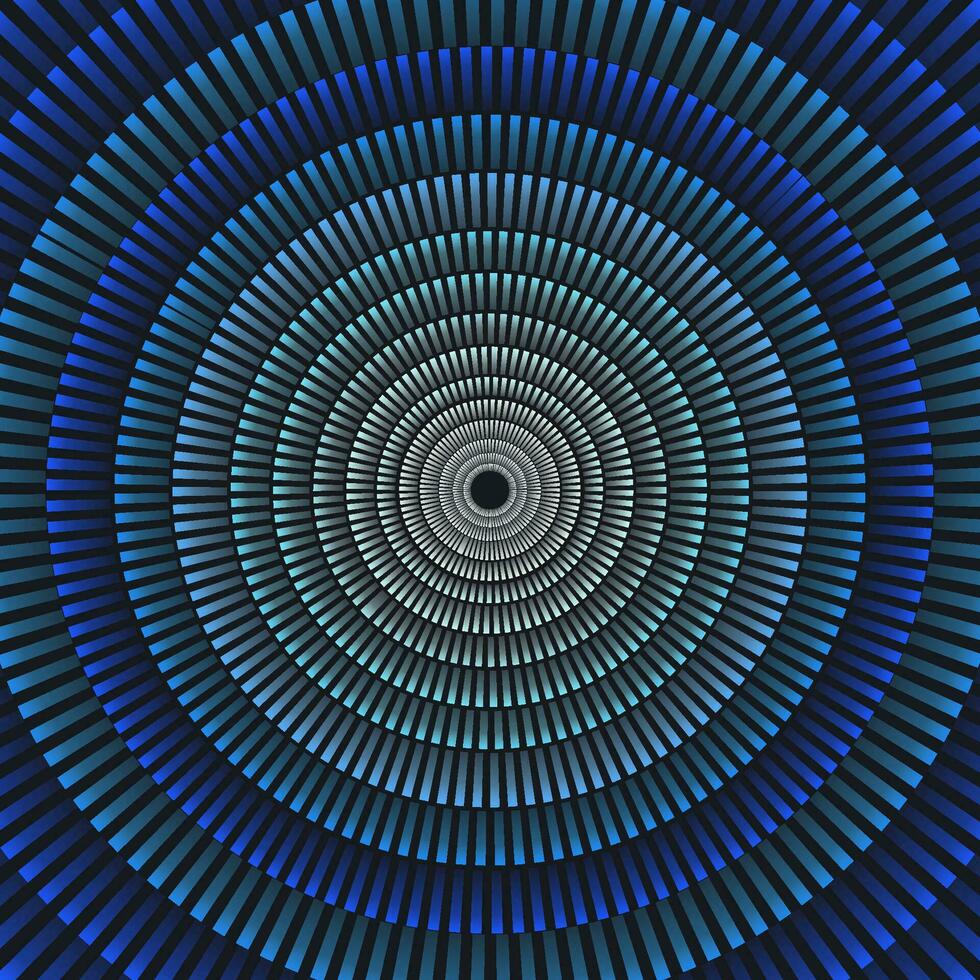 resumen azul antecedentes concéntrico círculos vector