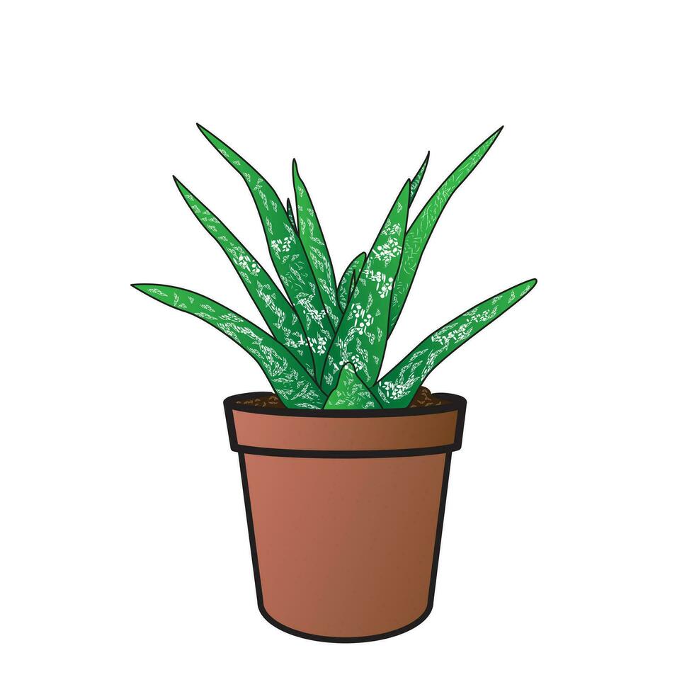 Silhouette set of small tree with planter tob.Plant icon, plant in tob symbol black vector. vector