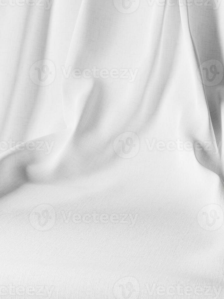 3d representación de blanco tela antecedentes para producto anuncio publicitario. 3d ilustración. foto