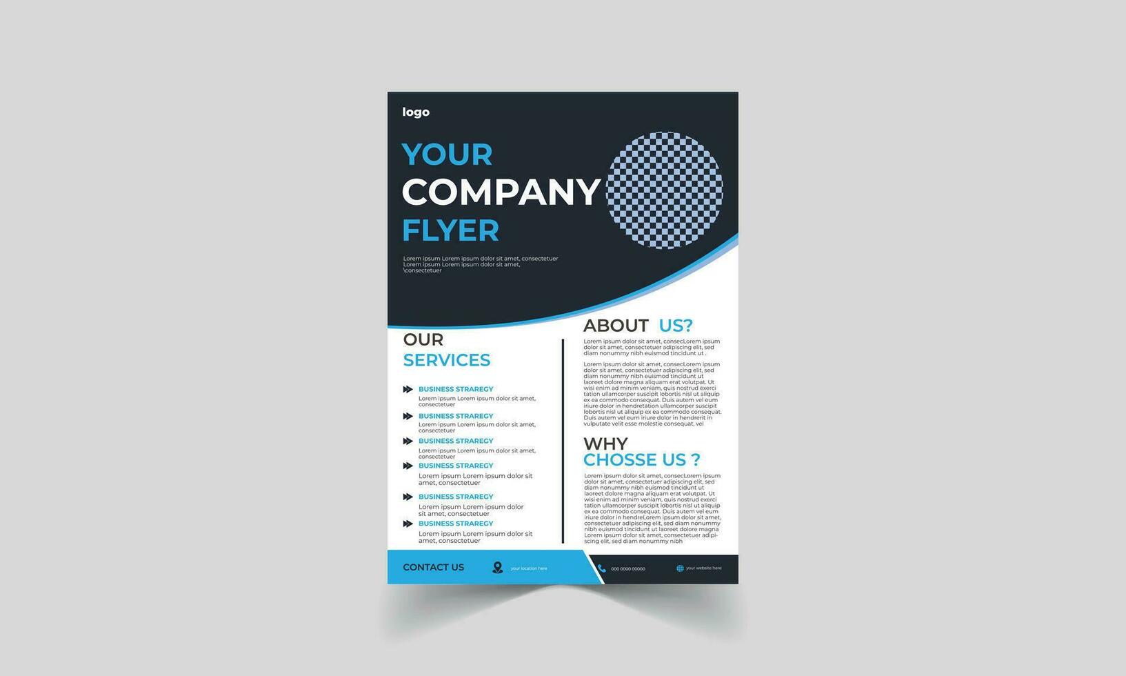 business brochure flyer poster vector design template free