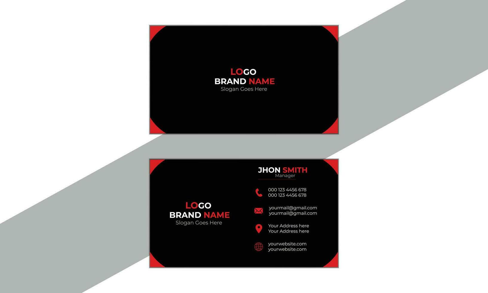 Business Card  template design free vector