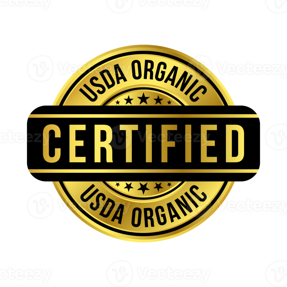 usda biologico certificato distintivo, sigillo, unito stati Dipartimento di agricoltura certificazione logo, etichetta, cibo produzione elemento, proteggere naturale risorse e sicurezza cibo design png