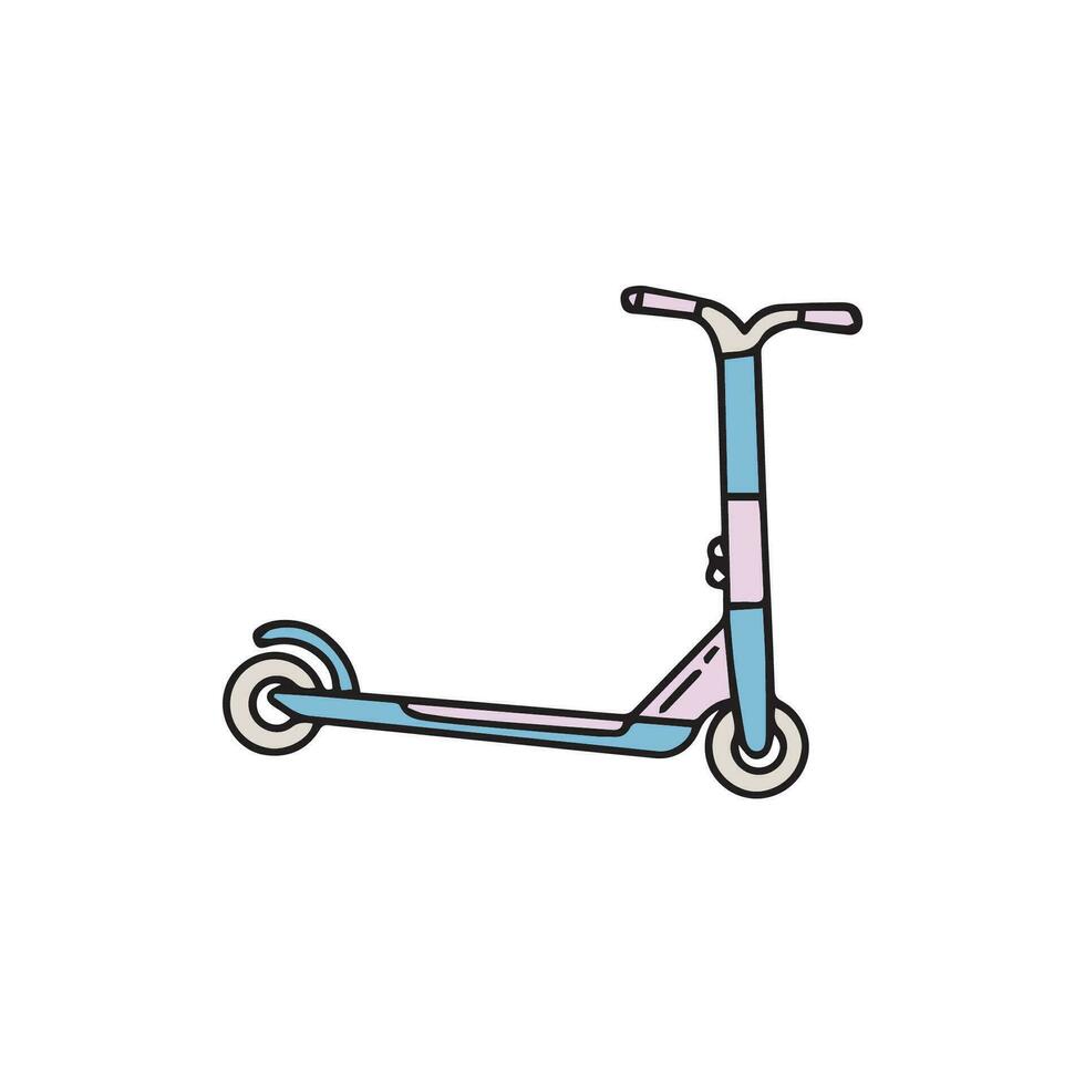 Scooter icon in vector. Logotype - Doodle. Vector illustration. Vector illustration