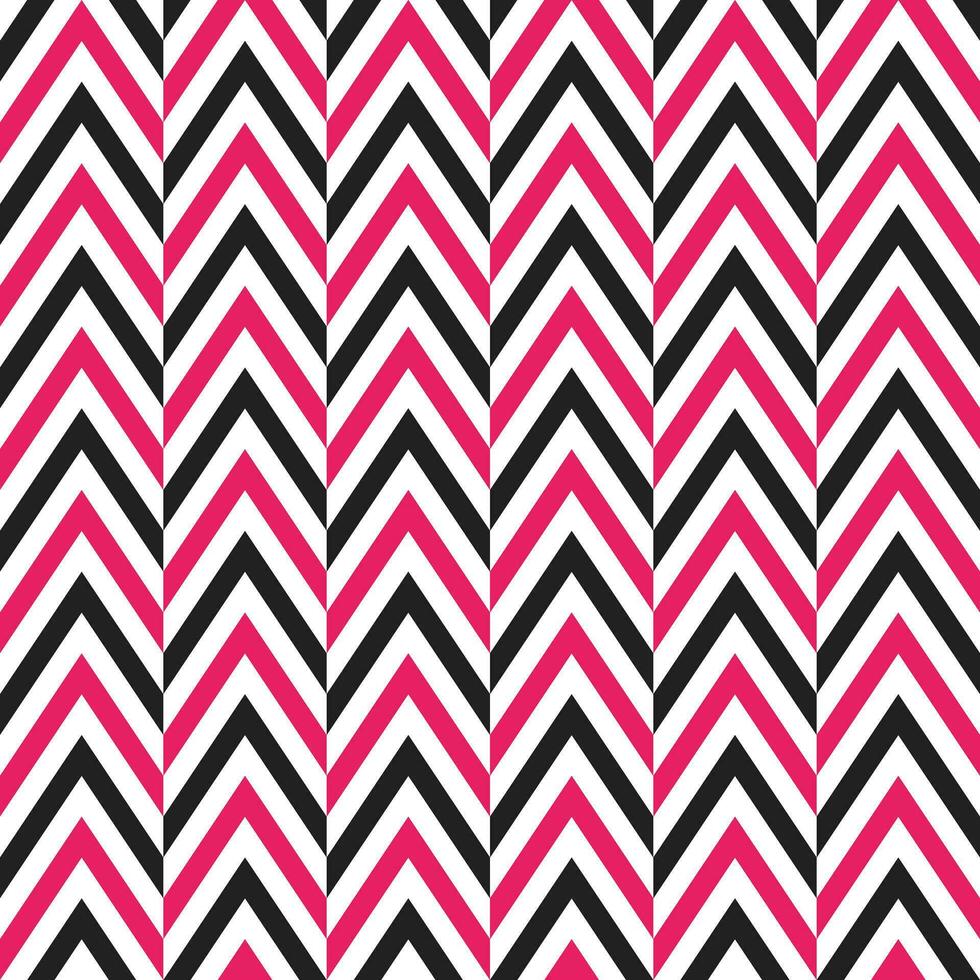 Pink and black herringbone pattern. Herringbone vector pattern. Seamless geometric pattern for clothing, wrapping paper, backdrop, background, gift card.