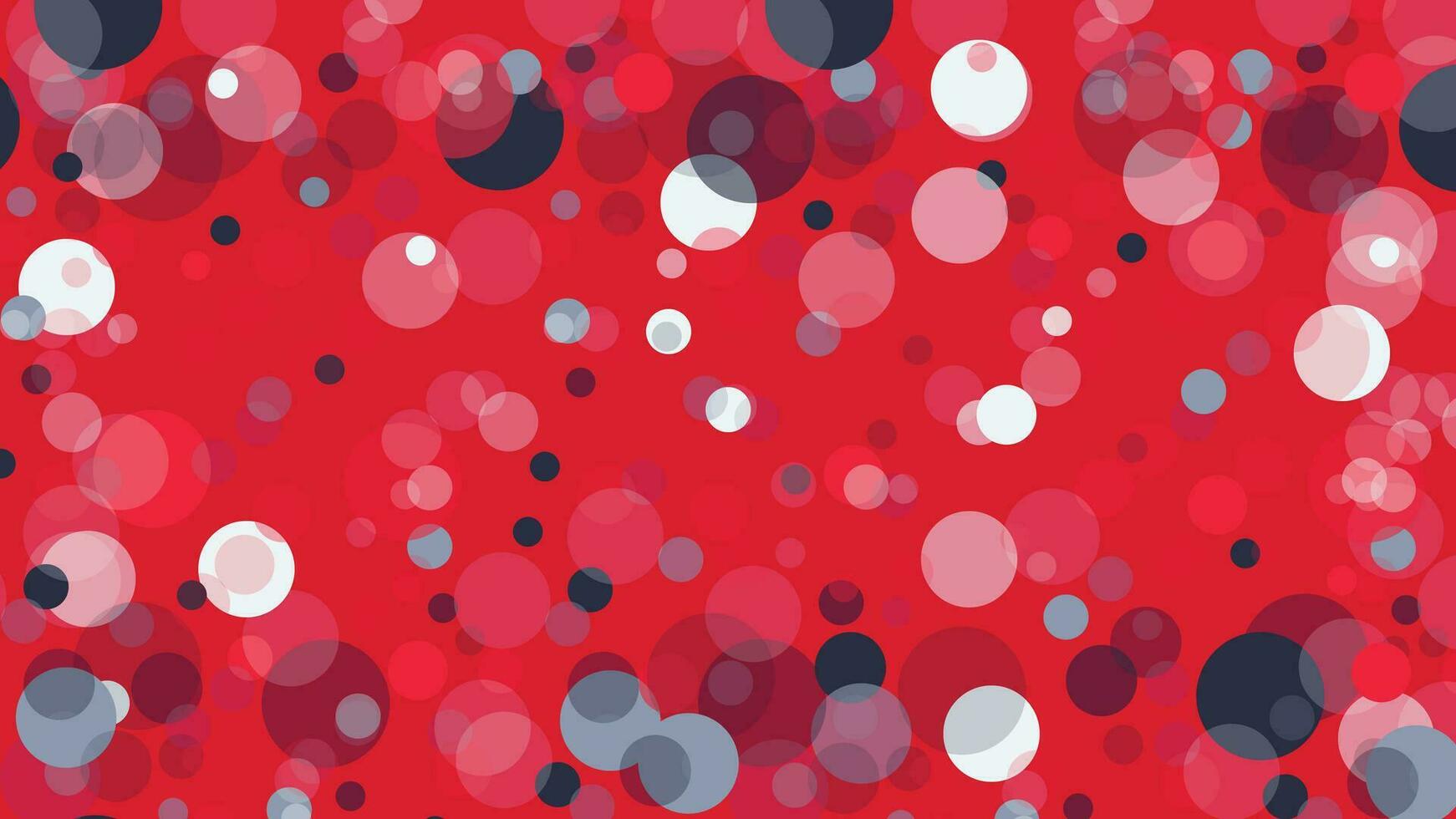 Abstract polka dot background in red and white combination color. vector