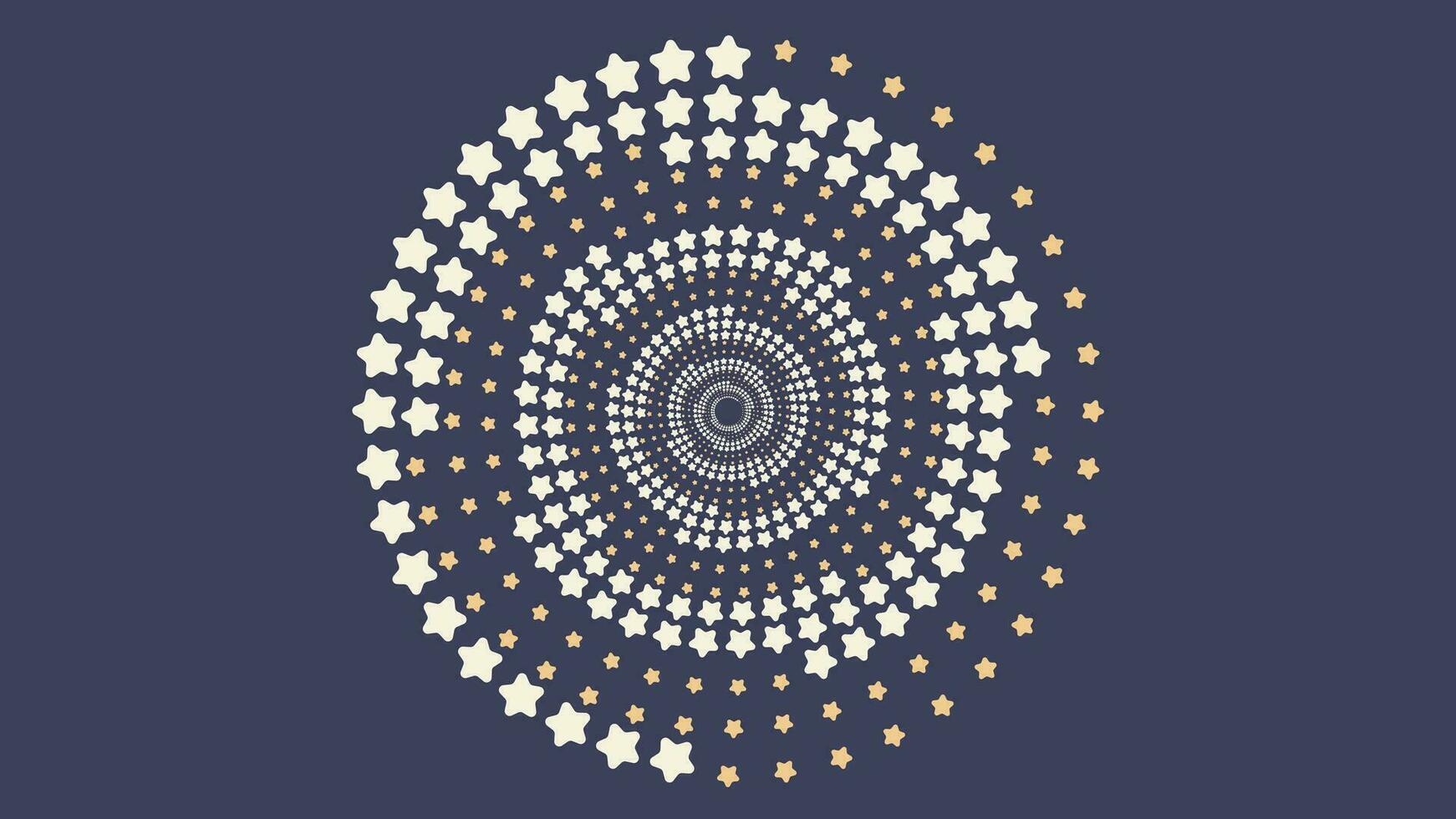 Abstract spiral star ball background for festival use like Christmas and new year. This creative minimalist design can be used as a banner or background wallpaper. vector