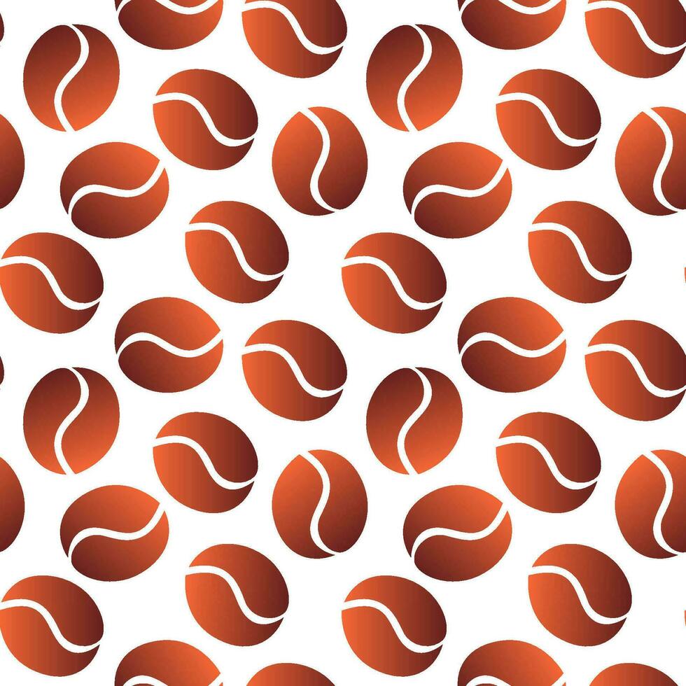 Coffee beans are a seamless pattern. Perfect for various projects like textiles, paper crafts, and more. vector