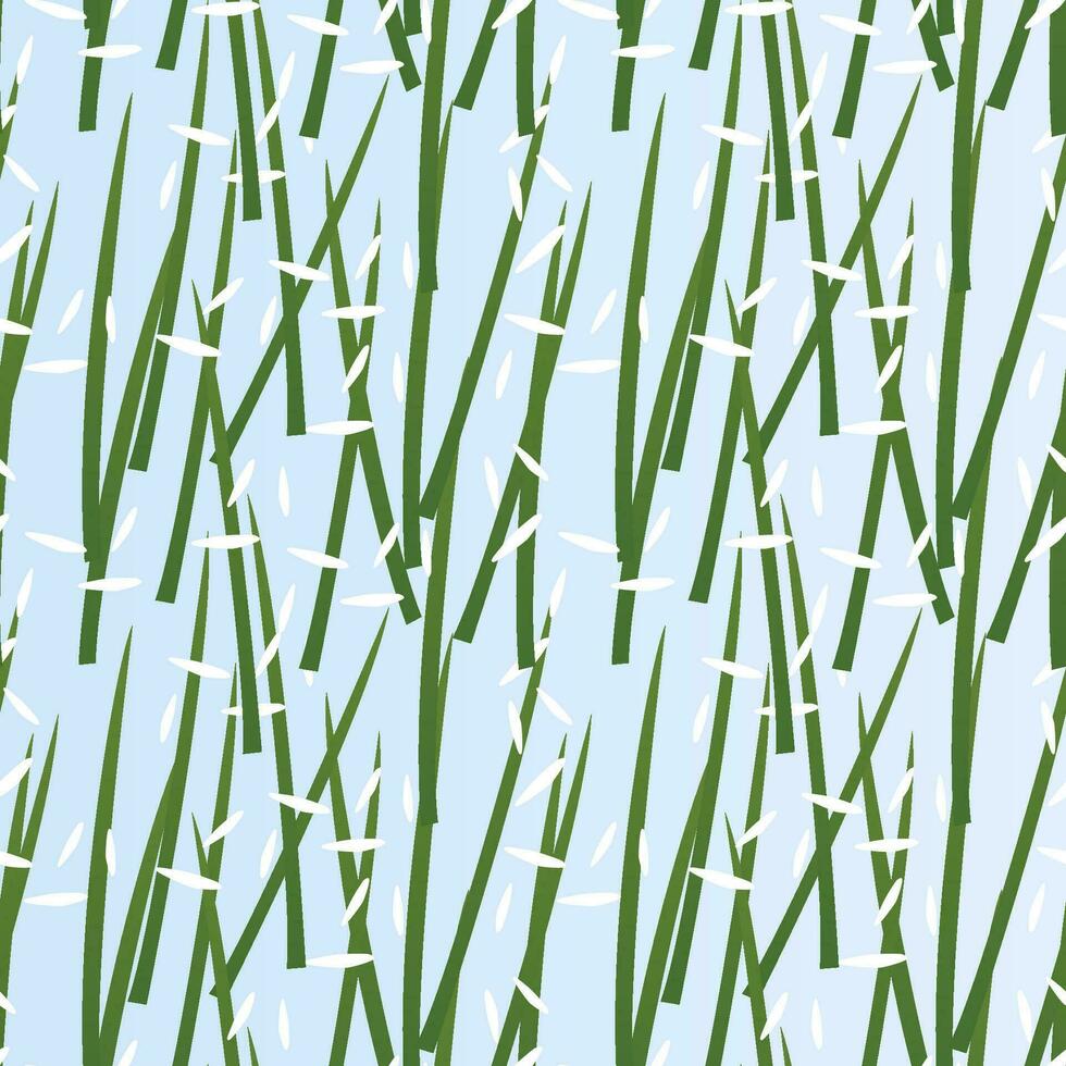 Rice field is a seamless pattern. Perfect for various projects like textiles, paper crafts, and more. vector