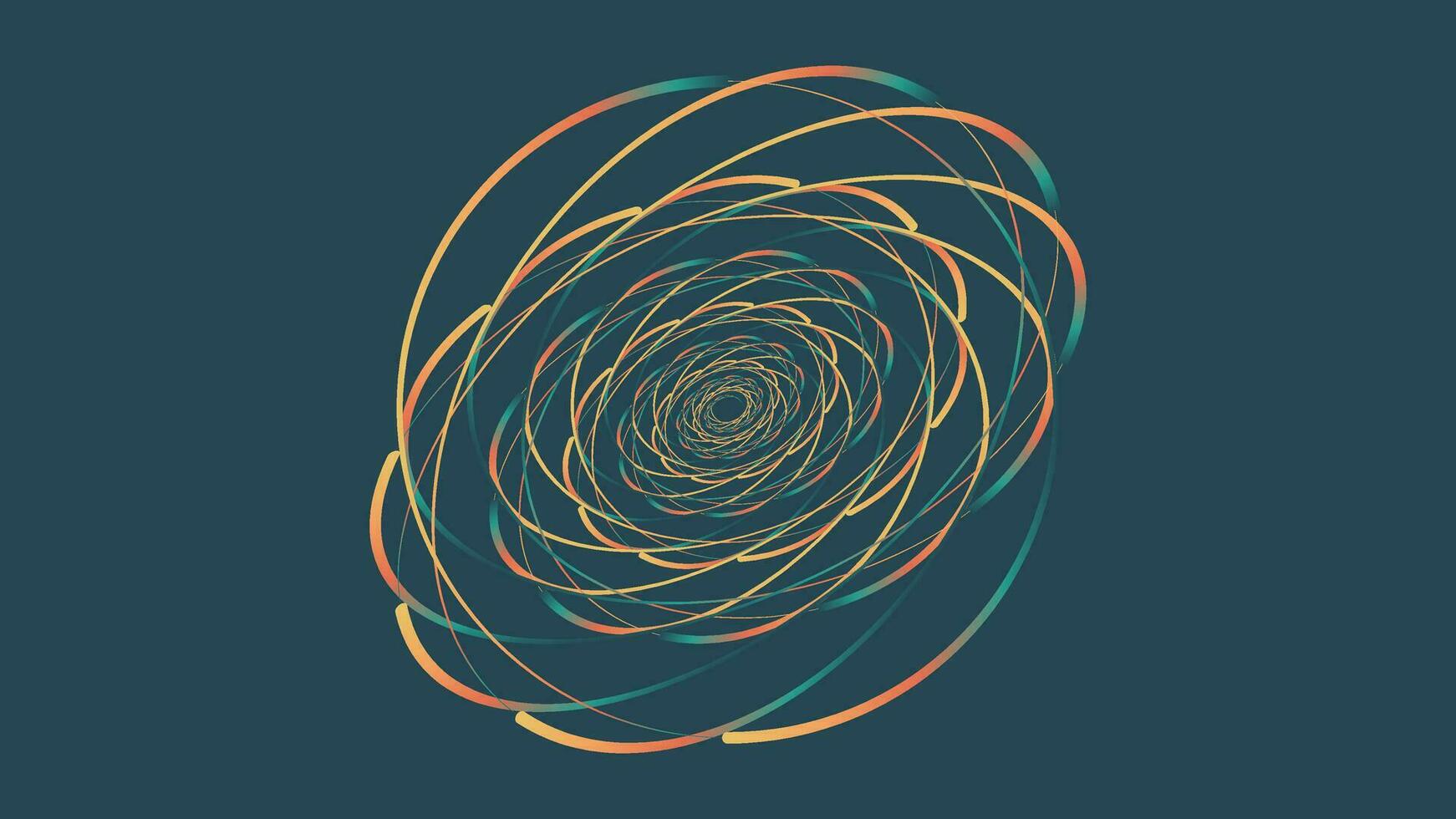 Abstract spiral line spinning background for your creative project. This minimalist background can be used as a banner. vector