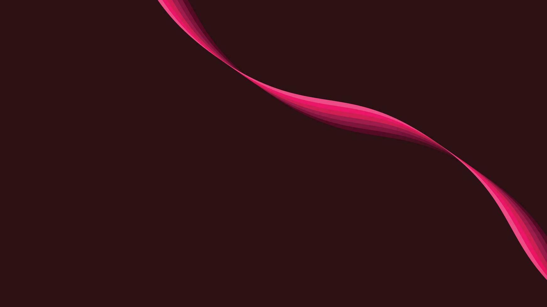 Abstract wavy ribbon 3d Background in simple style. vector