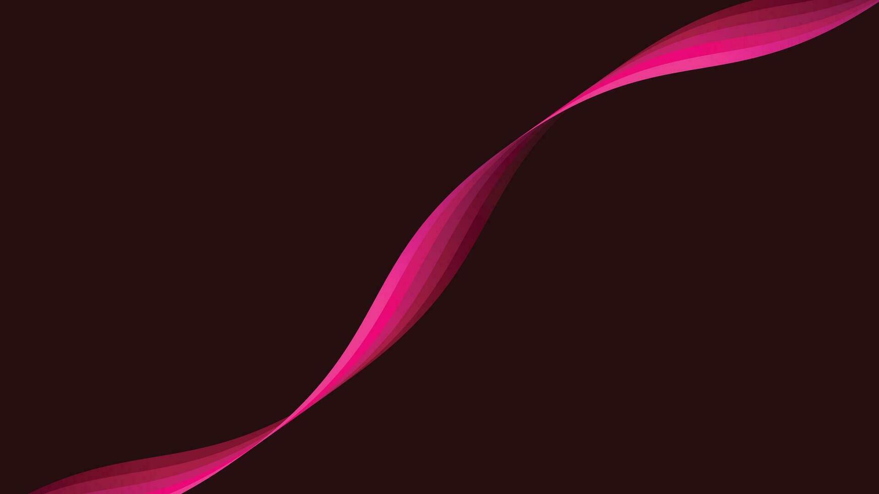 Abstract wavy ribbon 3d Background in simple style. vector