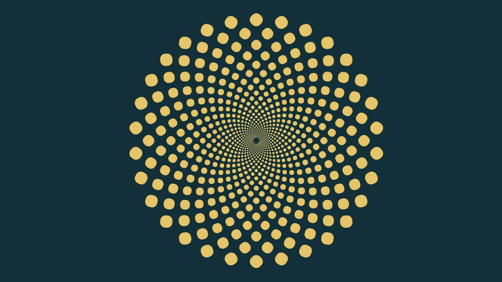 Abstract spiral dotted vortex background is perfect for your creative project. This simple background can be used as a banner or wallpaper. vector