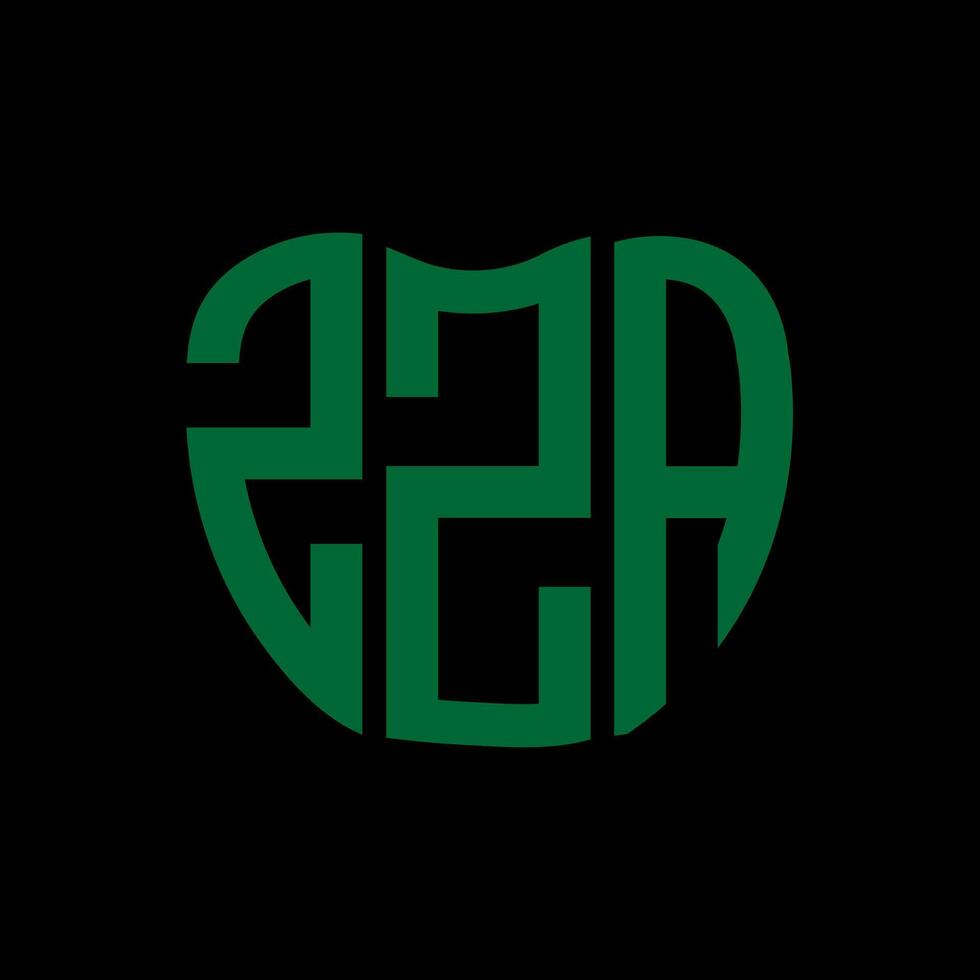 ZZA letter logo creative design. ZZA unique design. vector