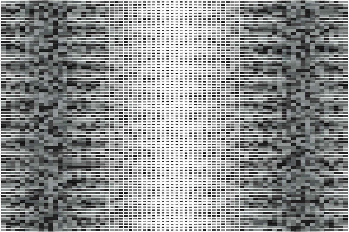 Black halftone dot grain texture pixel popart abstract pattern background vector