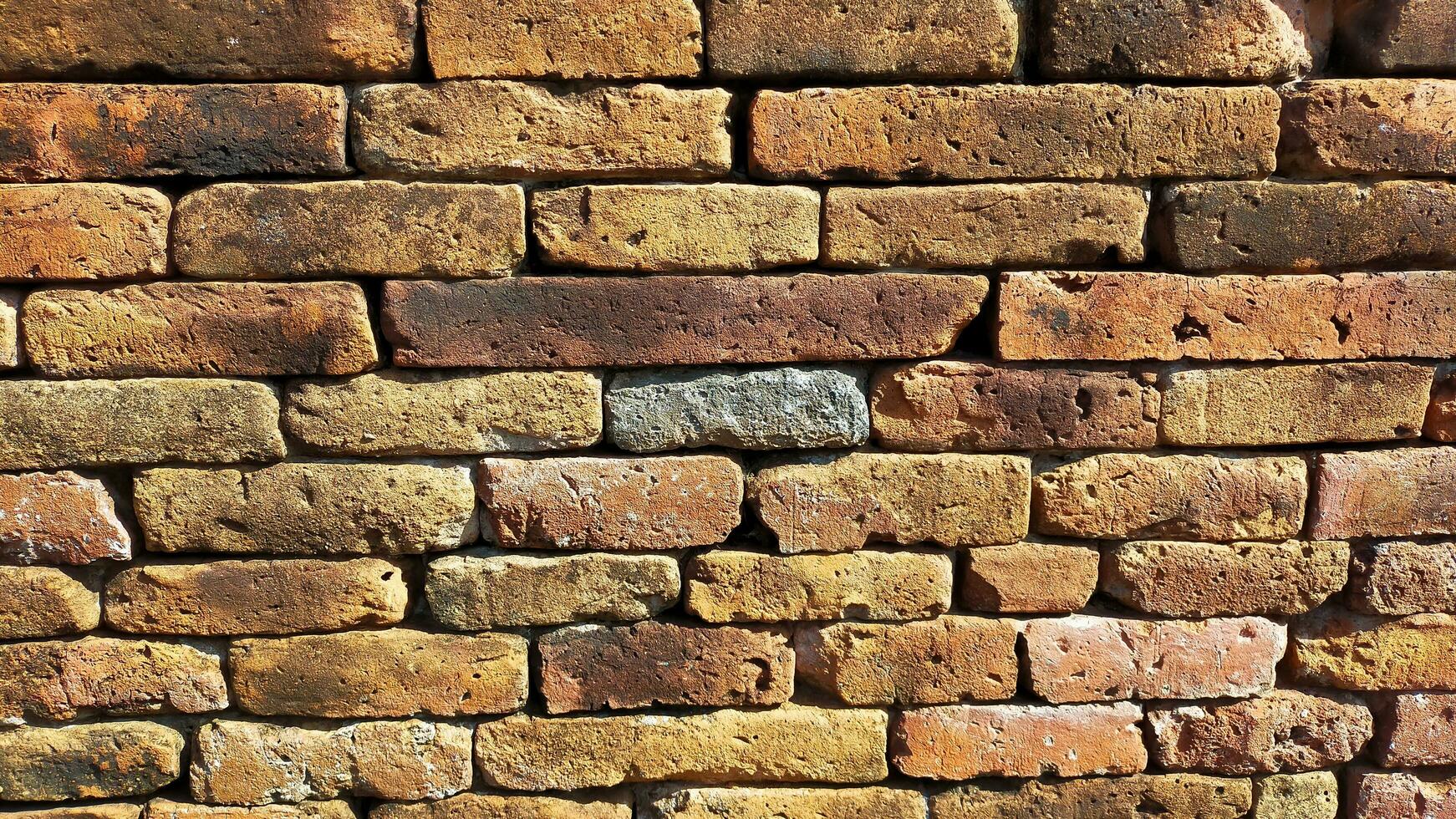 original and classic red brick background photo
