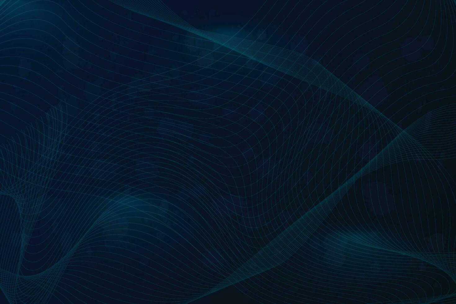 Trendy geometric virtual wave gradient abstract blue background vector