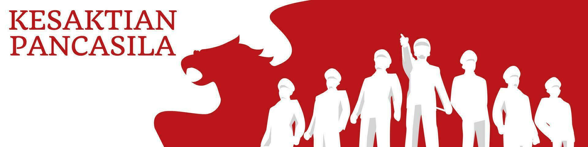 Sanctity of Indonesian Ideology day suitable for indonesian patriotism themed illustration vector
