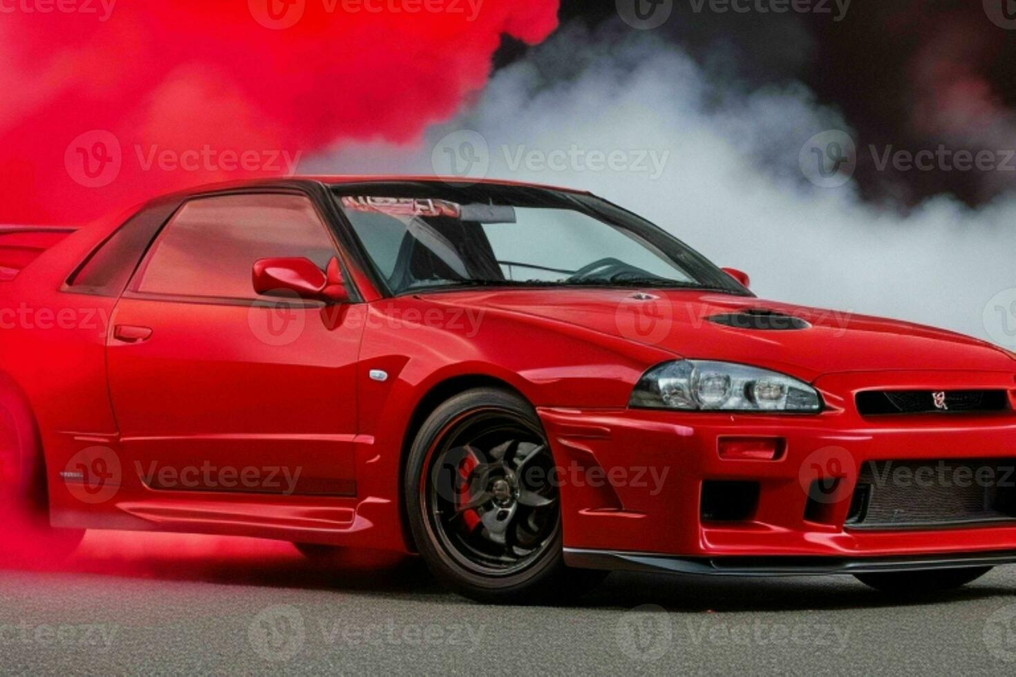 Sport car Nissan Skyline GTR R32 JDM. Generative Ai Pro Photo