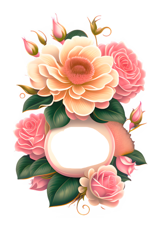 Flower bouquet  transparent background Free PNG Ai Generative