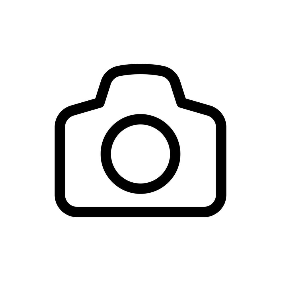 Camera icon in trendy flat style isolated on white background. Camera silhouette symbol for your website design, logo, app, UI. Vector illustration, EPS10.