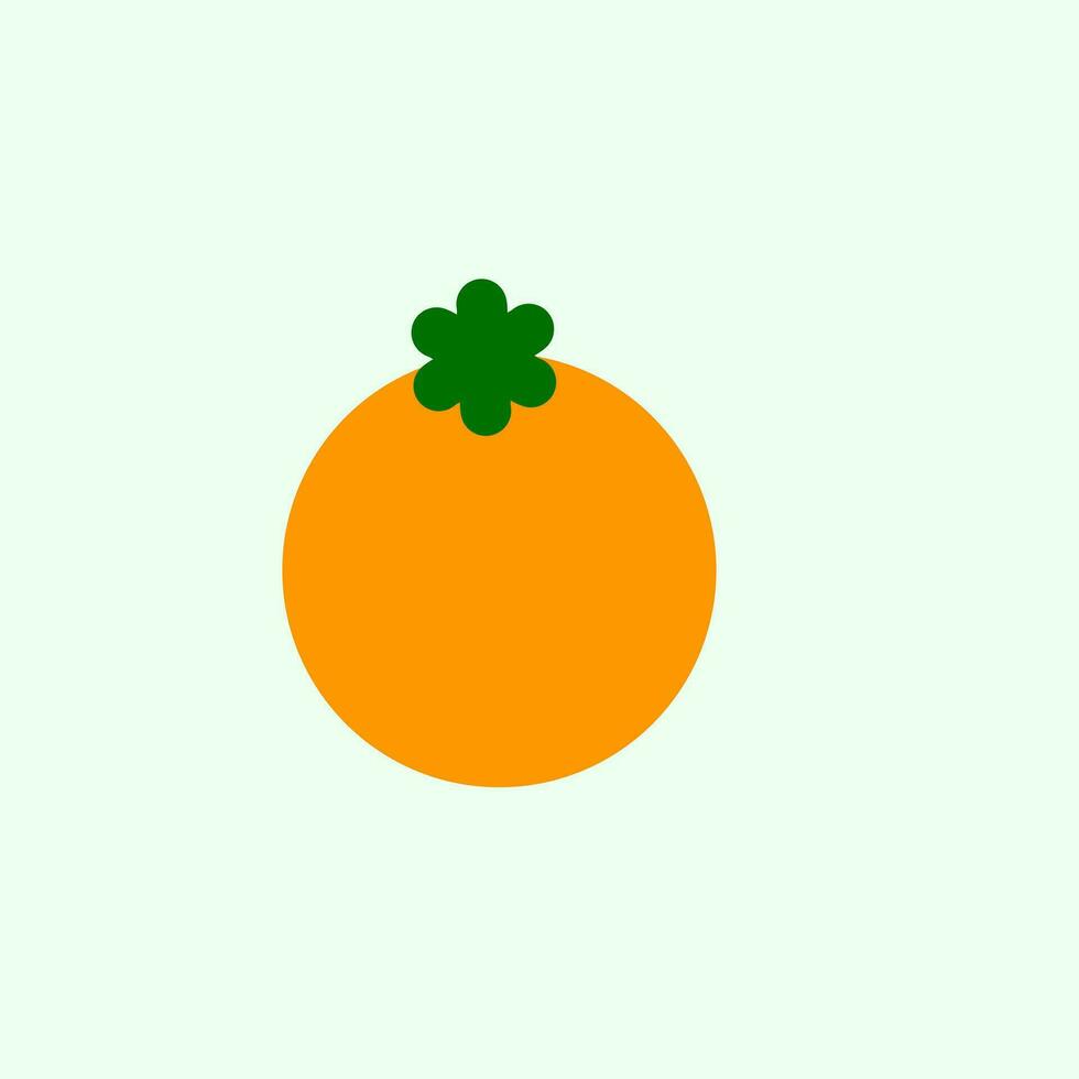 naranja icono vector diseño