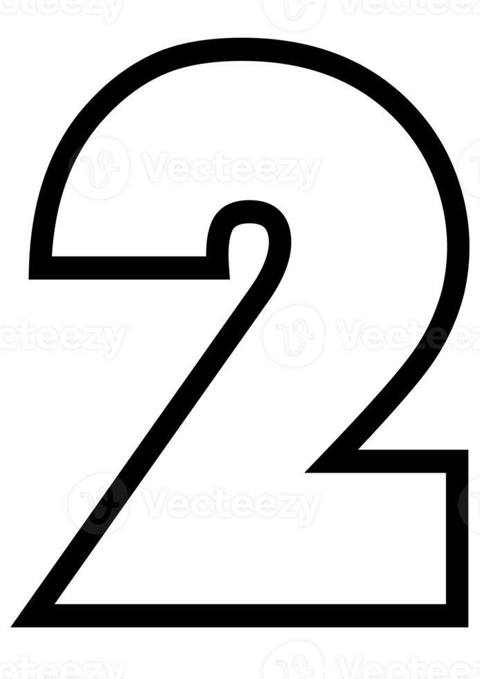 Number Letters 2 Alphabet For Children Education png