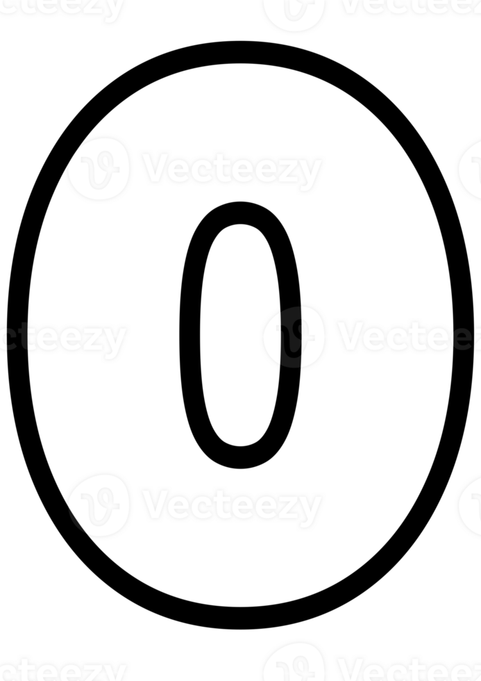 Number Letters 0 Alphabet For Children Education png