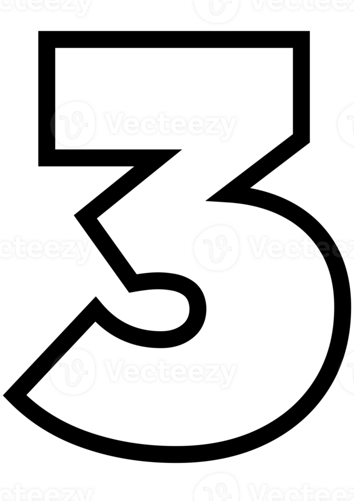 Number Letters 3 Alphabet For Children Education png