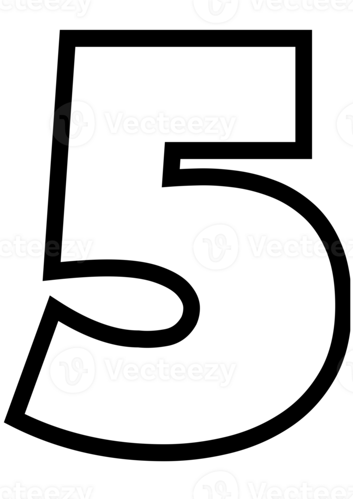Number Letters 5 Alphabet For Children Education png