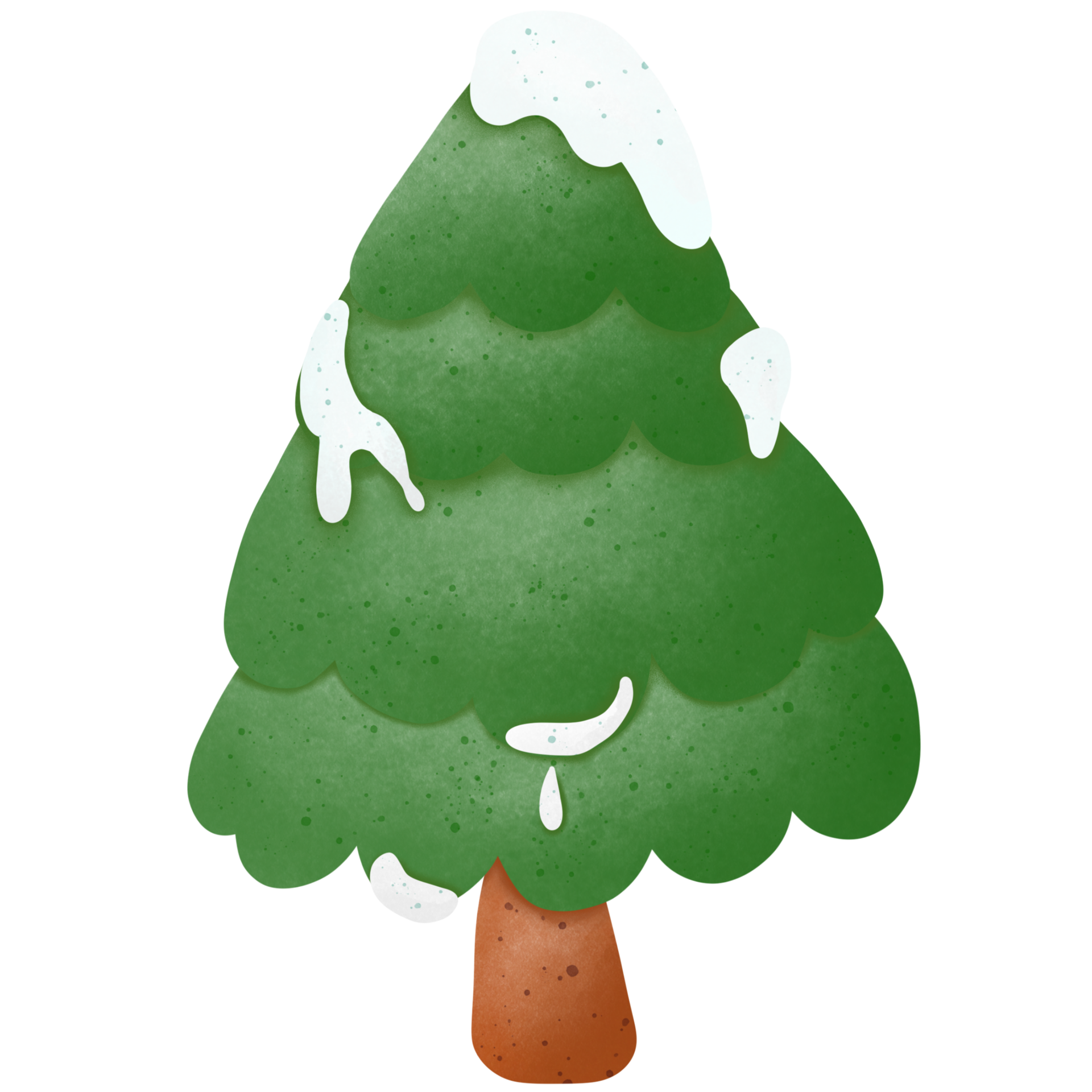 christmas tree with snow 29722592 PNG