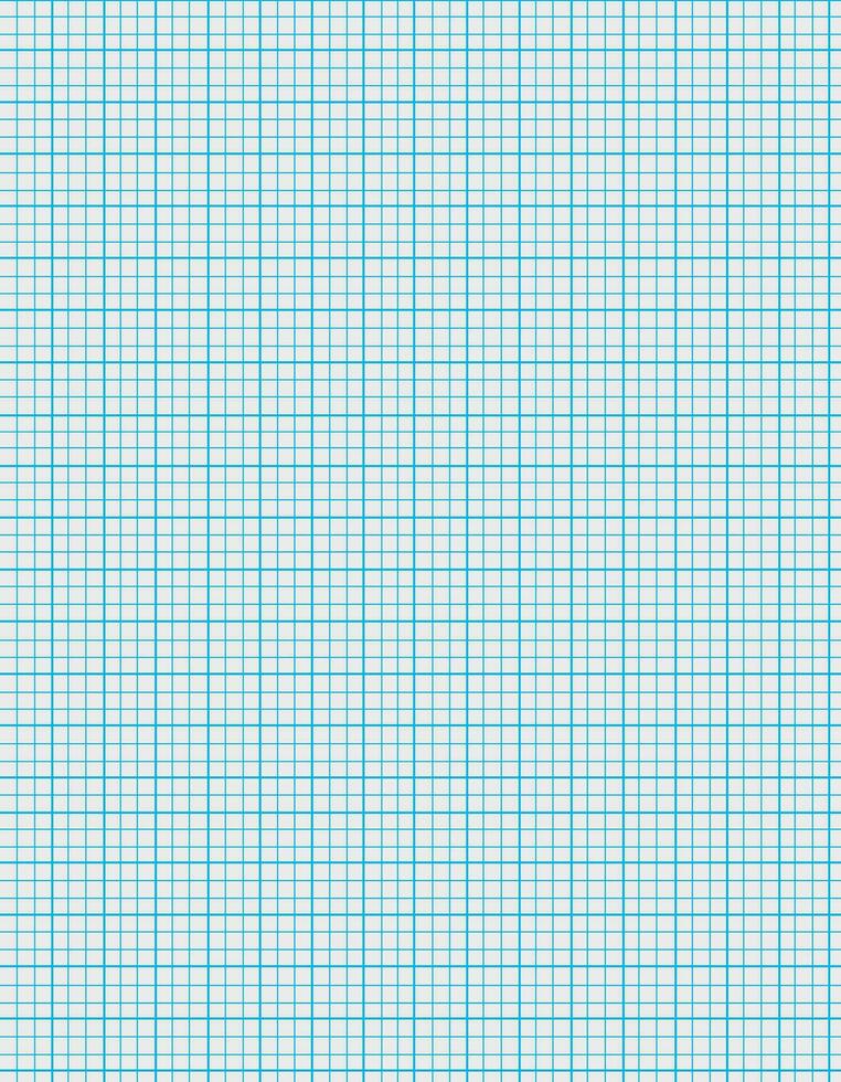 Blue millimeter graph paper grid seamless pattern. vector