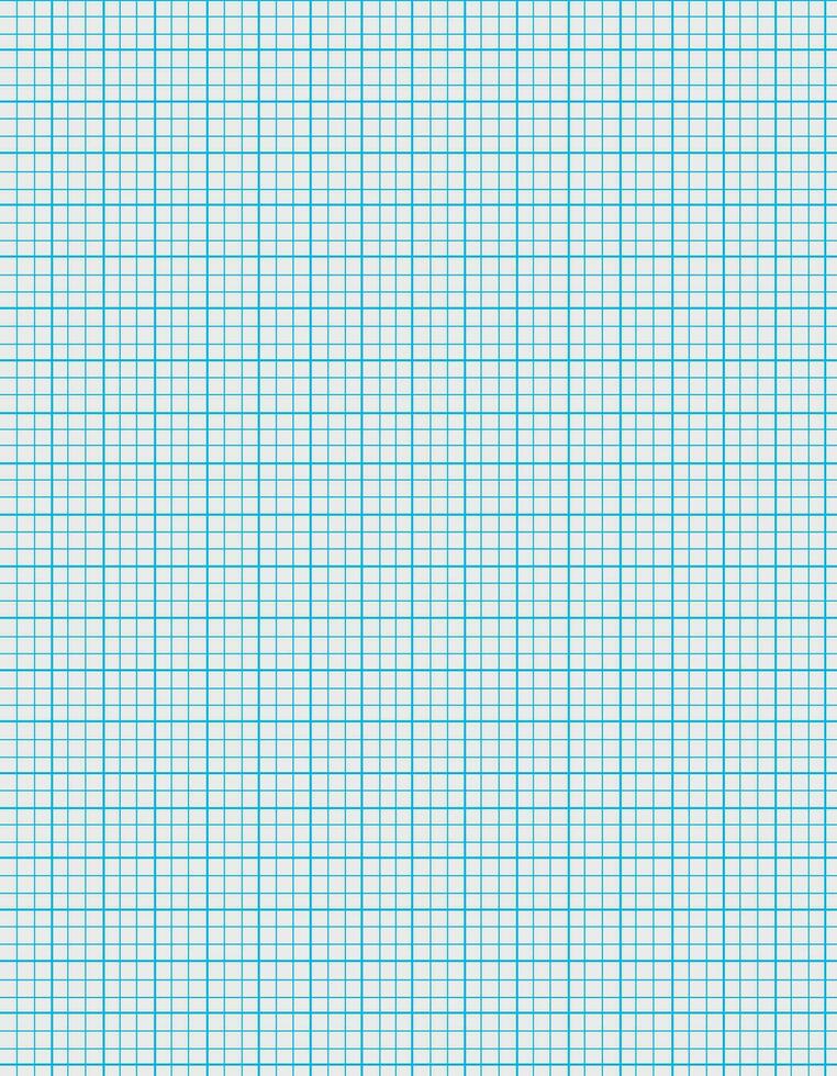 Blue millimeter graph paper grid seamless pattern. vector