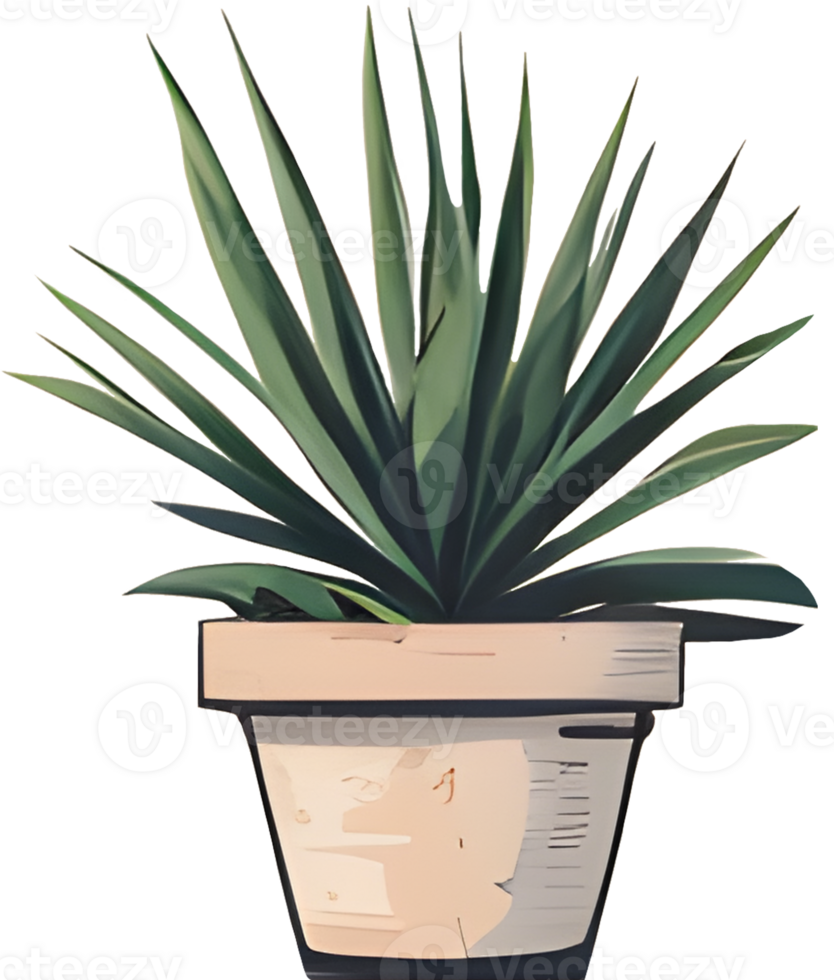 Thorns and Blooms A Closer Look at Desert Cactus AI Generative png