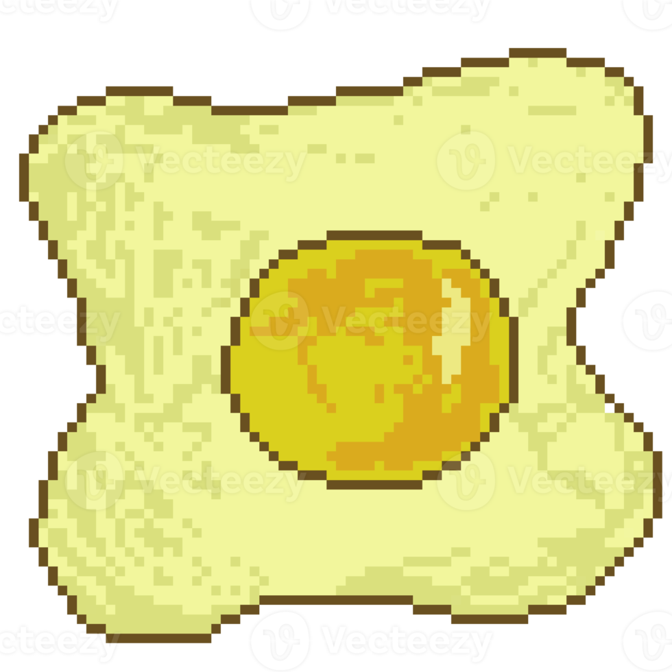 fried chicken egg pixel art png