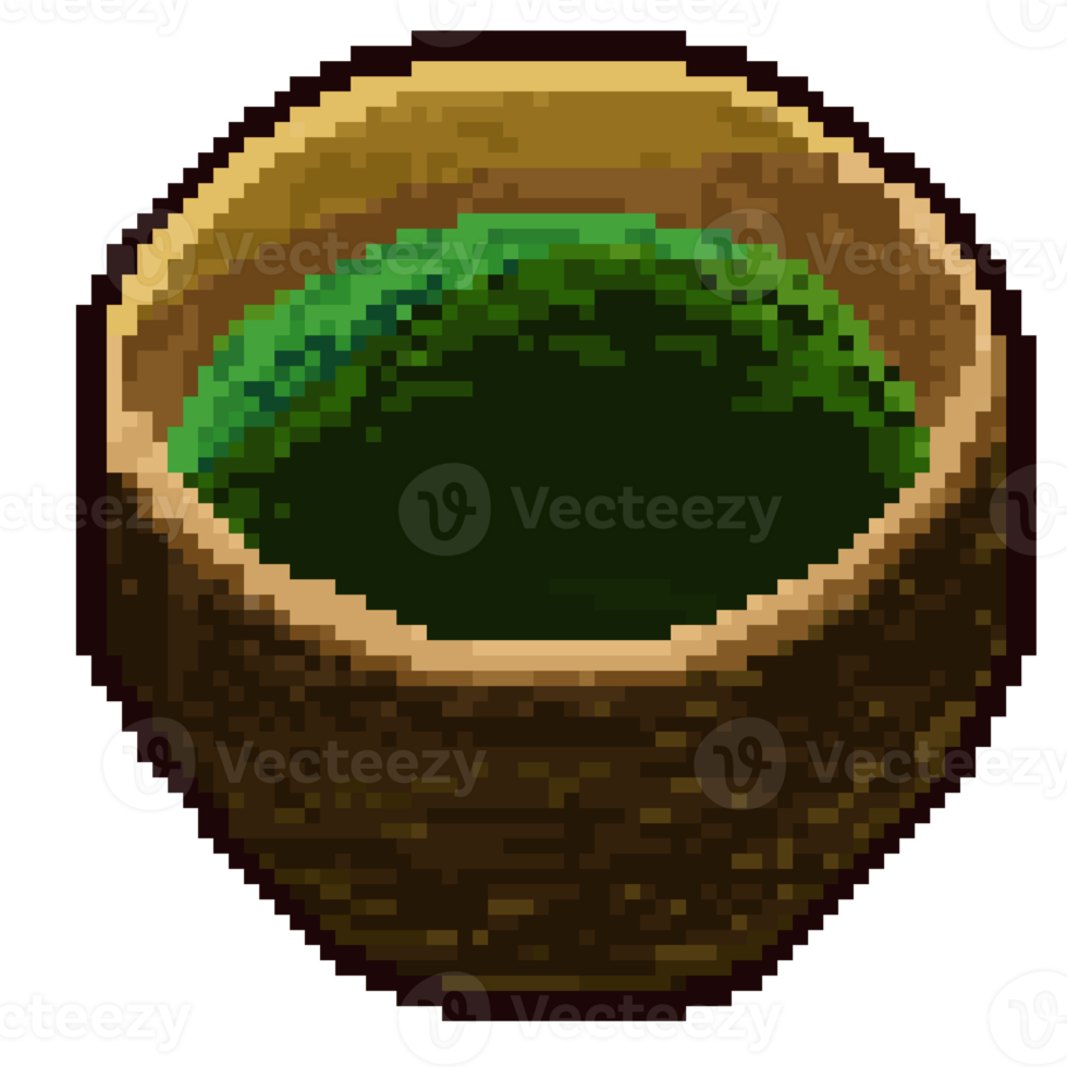 japanisch traditionell Matcha Tee pixelig png