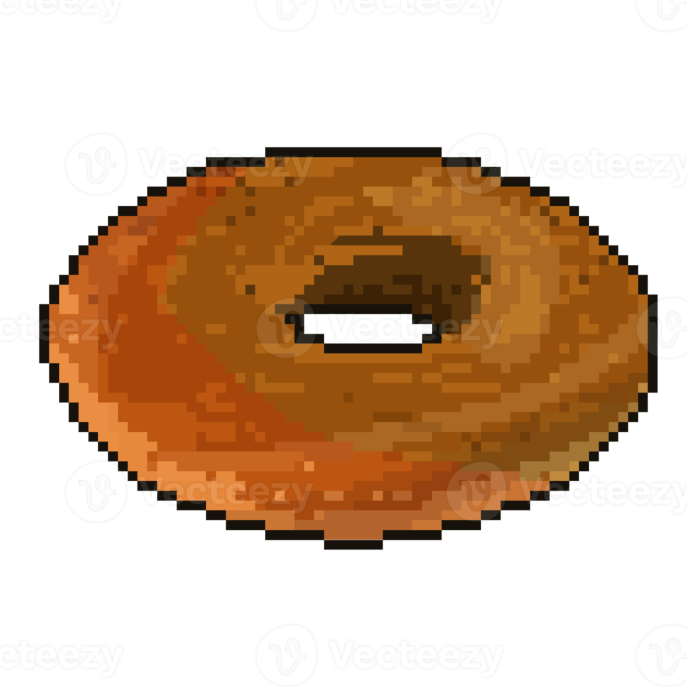 donut bagel pixel kunst illustratie png