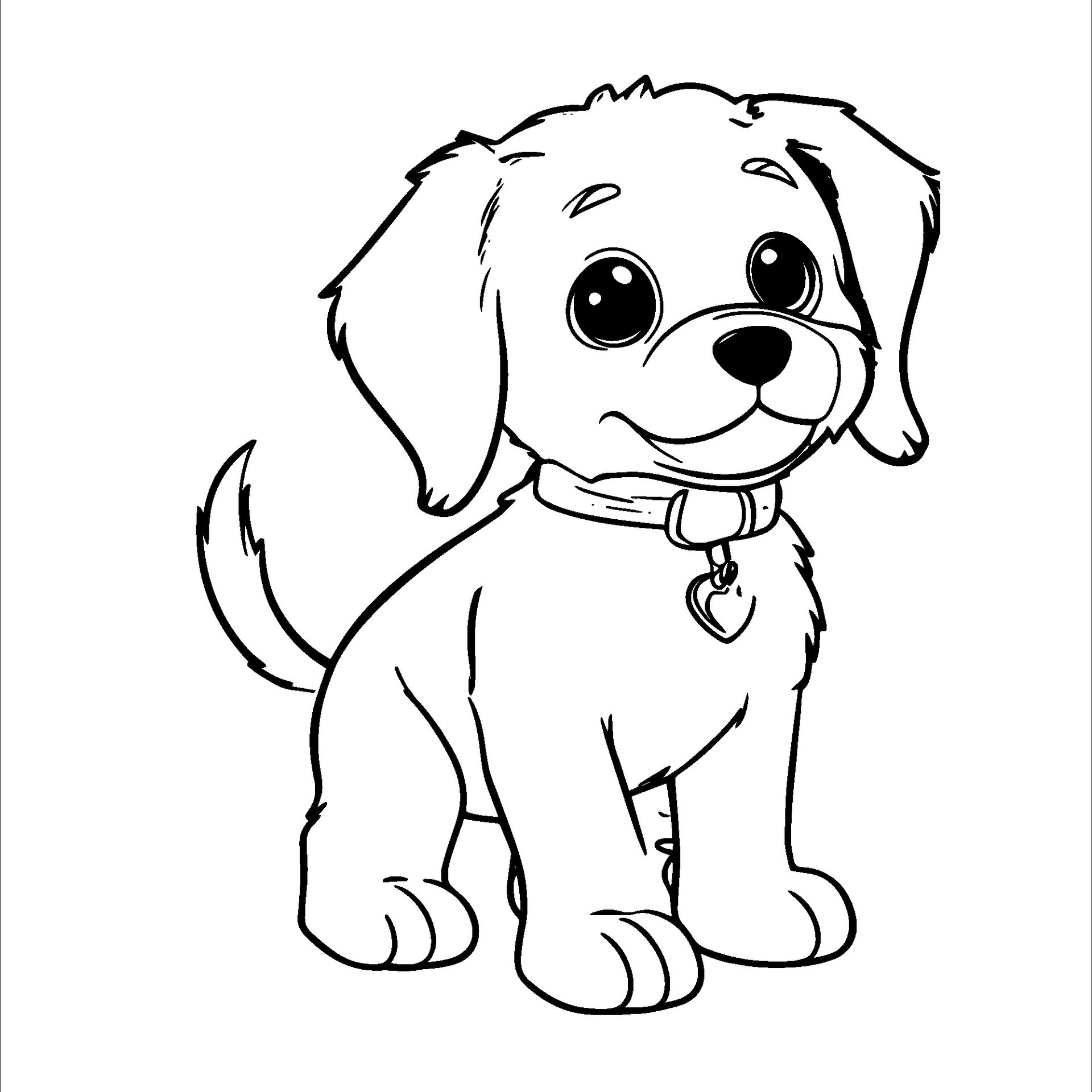 hand drawn dog coloring Page illustration 29723043 Vector Art at Vecteezy