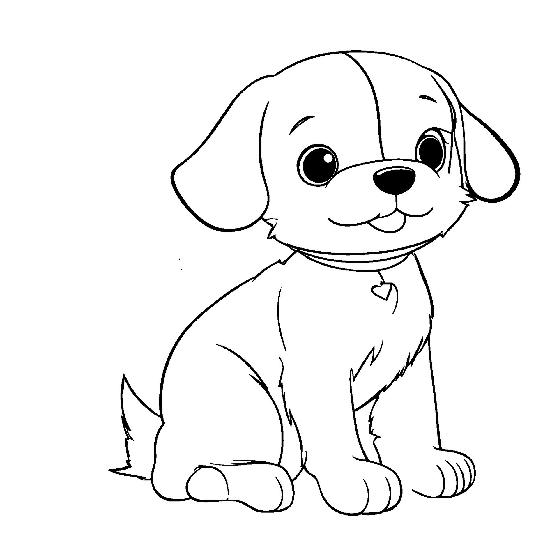 hand drawn dog coloring Page illustration 29723064 Vector Art at Vecteezy