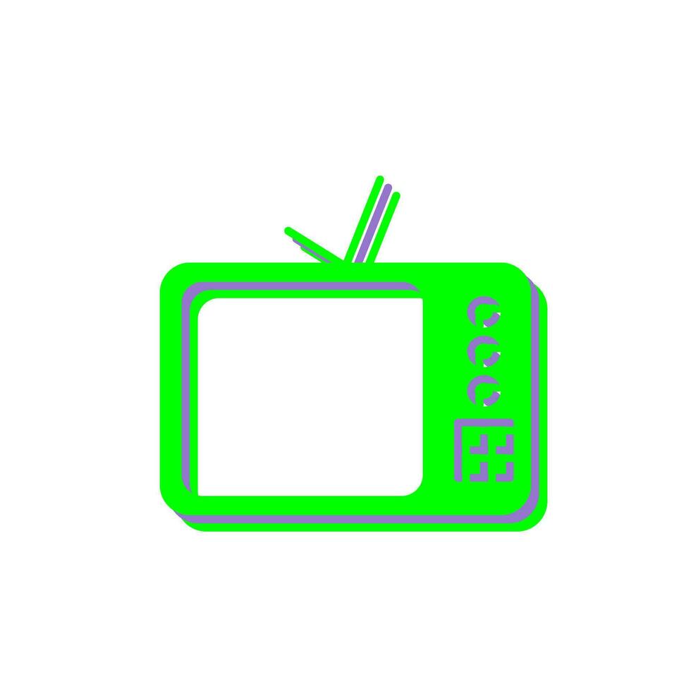 TV Set Vector Icon