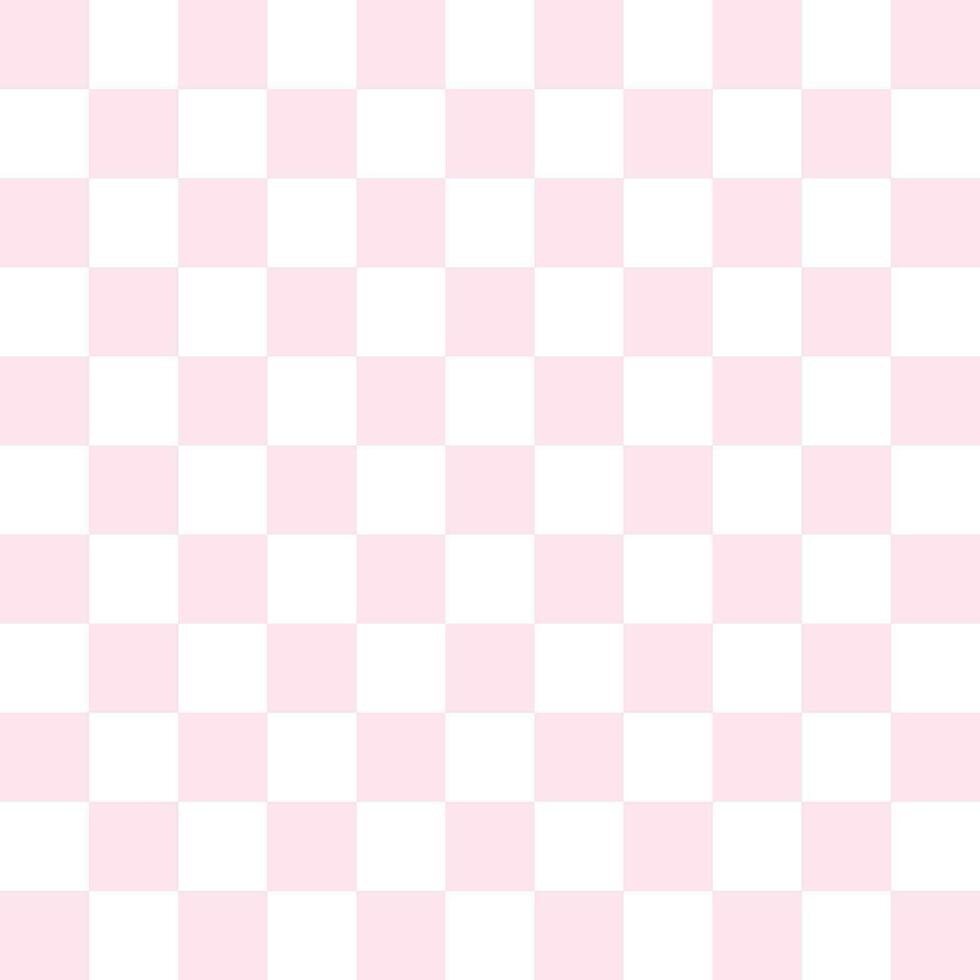 Checkered seamless pink and white pattern background use for background design, print, social networks, packaging, textile, web, cover, banner and etc. vector