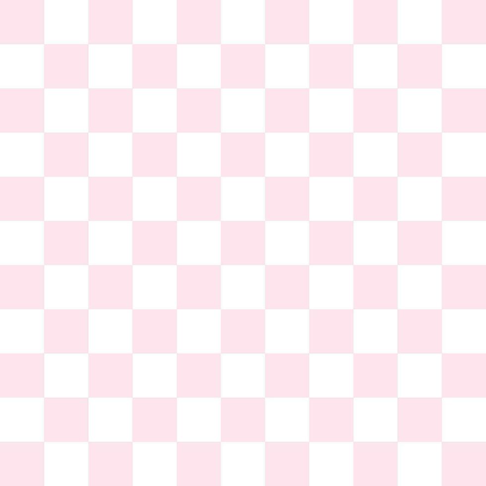 Checkered seamless pink and white pattern background use for background design, print, social networks, packaging, textile, web, cover, banner and etc. vector