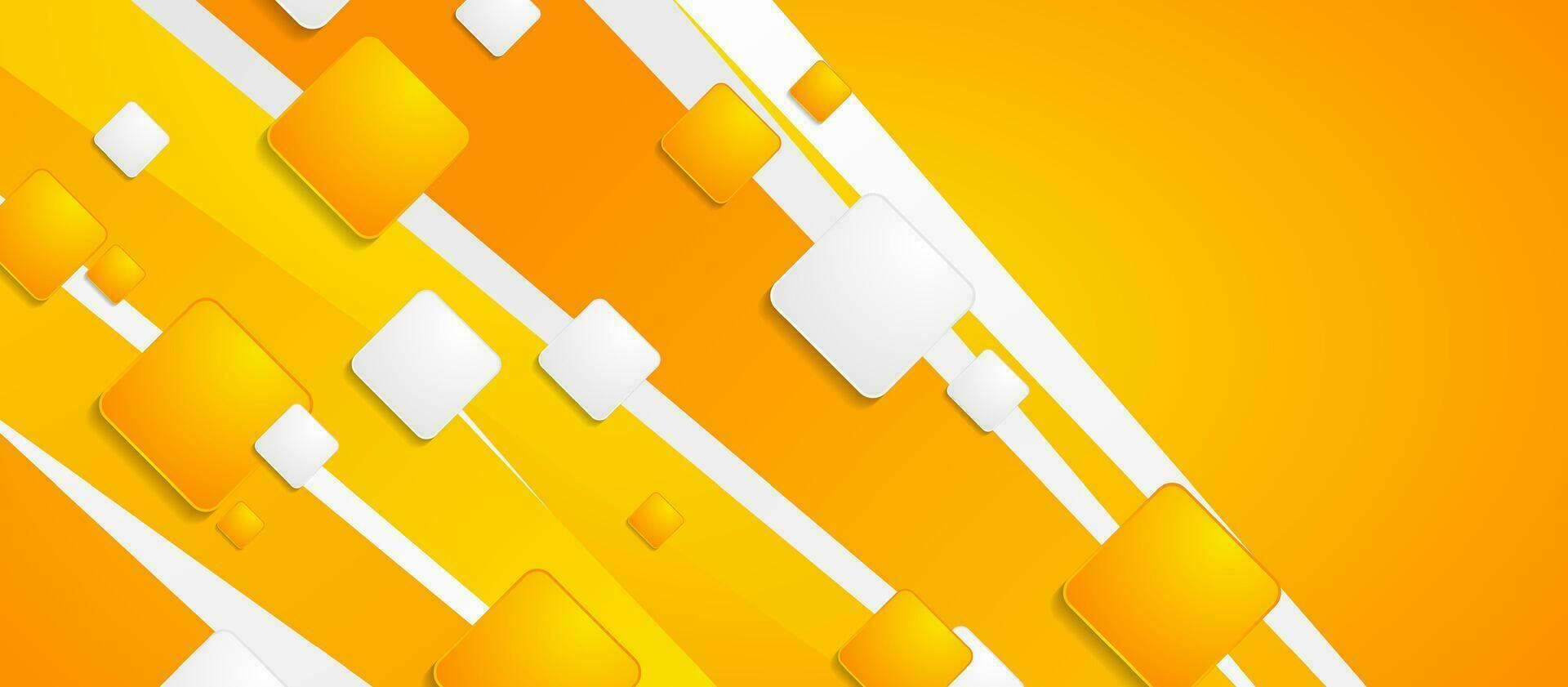 Bright orange corporate abstract background vector