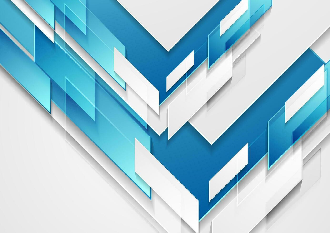 Blue grey geometric tech abstract background vector