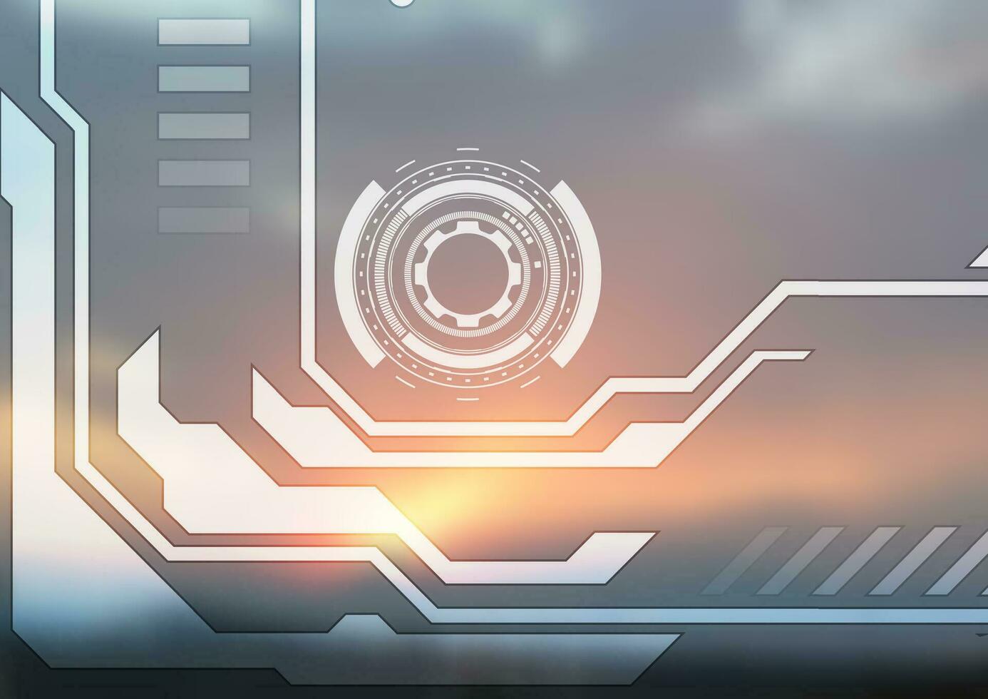 Technology futuristic geometric abstract background vector