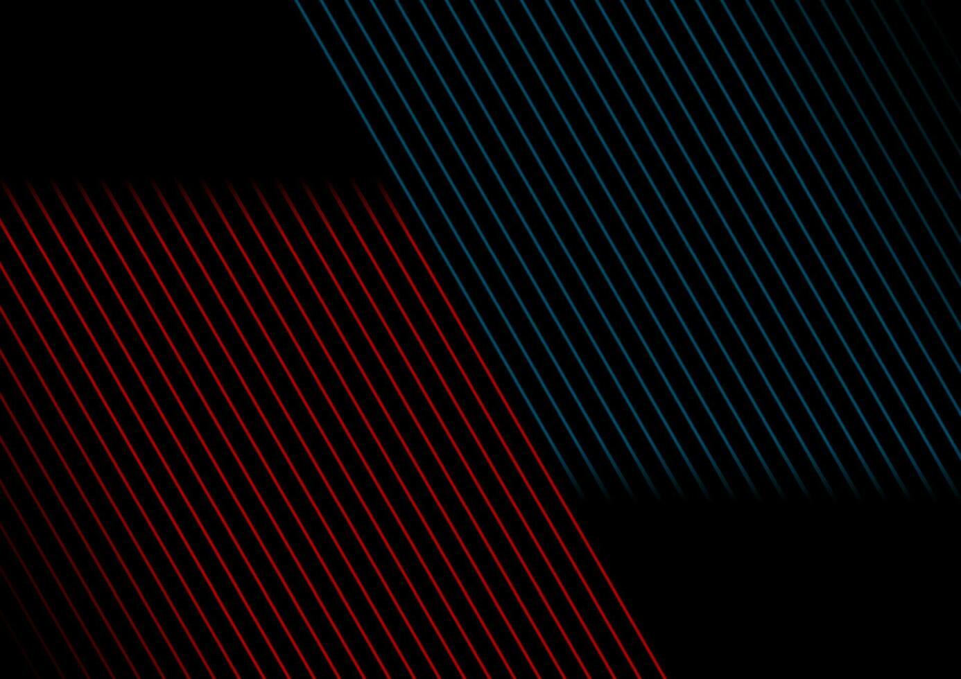 Blue red minimal lines abstract futuristic tech background vector