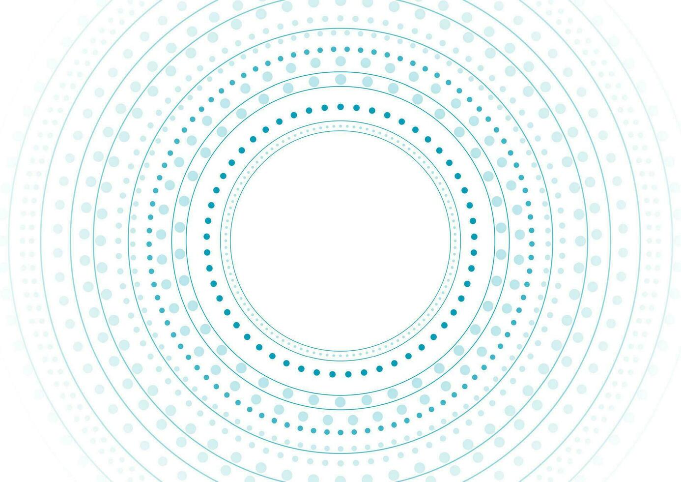 Blue minimal round lines abstract futuristic tech background vector